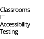 Chemung Bldg  Classrooms IT Accessibility Testing 