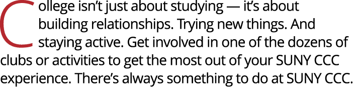 College isn t just about studying — it s about building relationships  Trying new things  And staying active  Get inv   